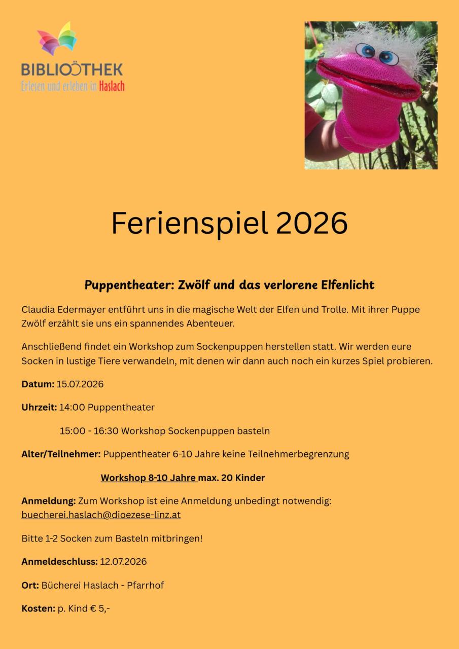 Plakat Ferienspiel